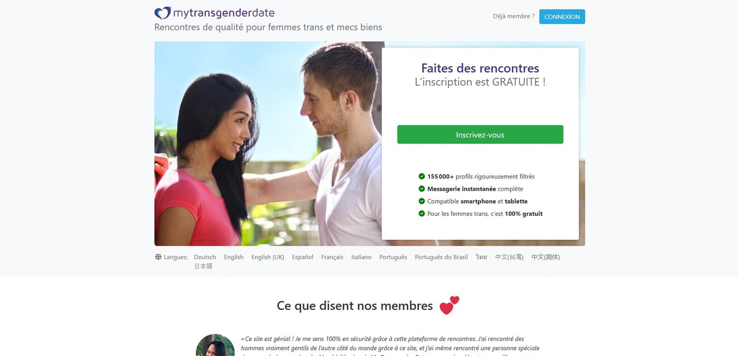 MyTransgenderDate site de rencontre trans